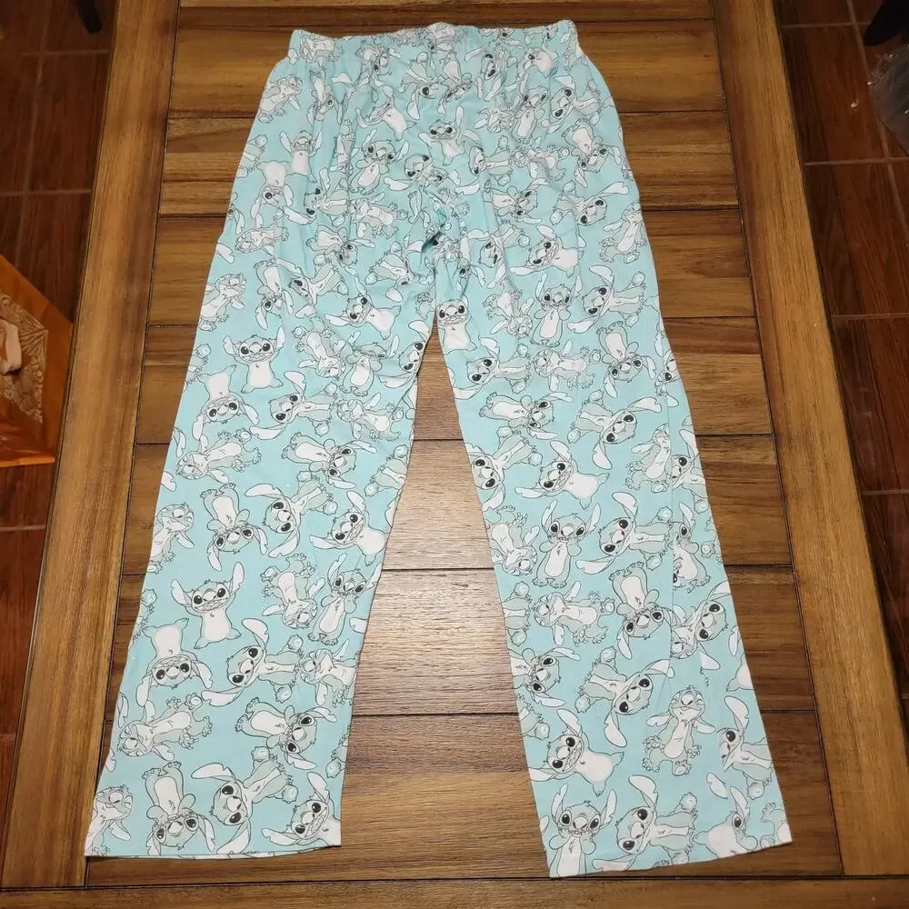 Disney All-Over Stitch Blue PJ / Lounge Pants - Size 1XL - Picture 3 of 5